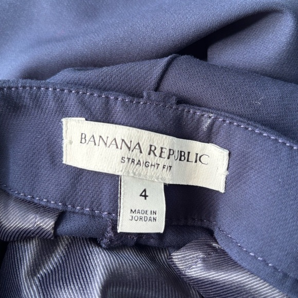 Banana Republic Deep Blue Straight Fit Pants - Picture 3 of 3